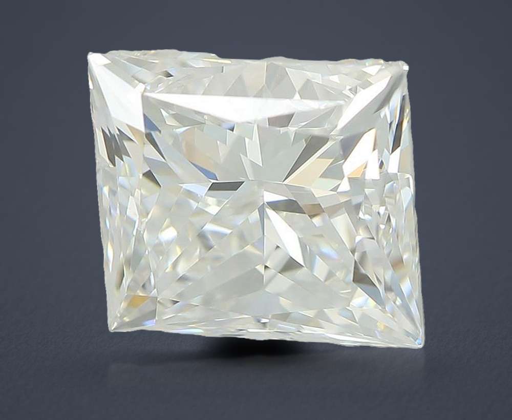 4.04ct E VVS2 Rare Carat Ideal Cut Princess Lab Grown Diamond