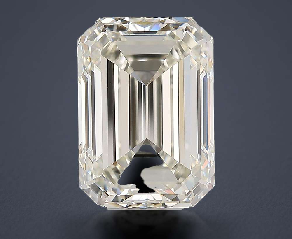 4.03ct K VVS1 Excellent Cut Emerald Diamond
