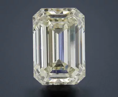 5.12ct K SI1 Rare Carat Ideal Cut Emerald Diamond