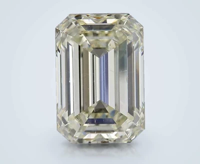 5.12ct K SI1 Rare Carat Ideal Cut Emerald Diamond
