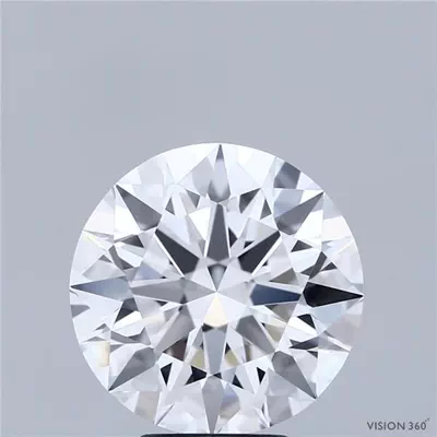 5.01ct E VVS1 Rare Carat Ideal Cut Round Diamond