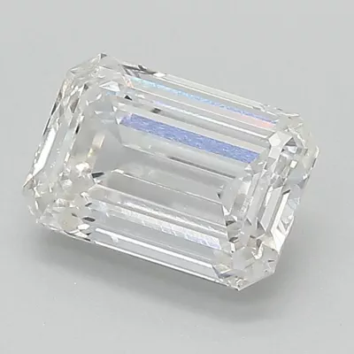 1.41ct F VVS2 Rare Carat Ideal Cut Emerald Lab Grown Diamond