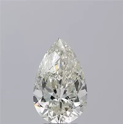 3.00ct I SI2 Rare Carat Ideal Cut Pear Diamond