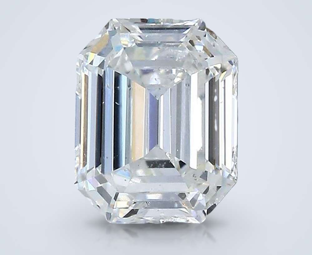 1.62ct F SI2 Very Good Cut Emerald Diamond