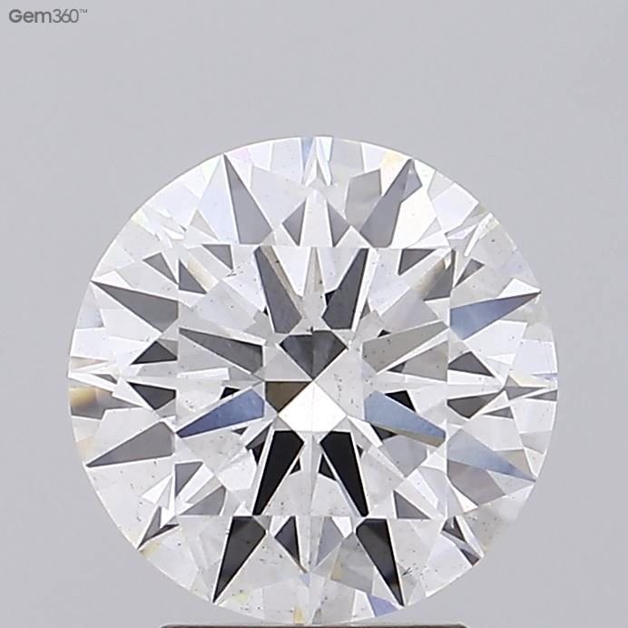 3.02ct F SI1 Rare Carat Ideal Cut Round Lab Grown Diamond