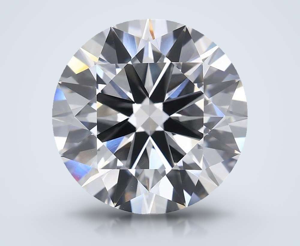 7.06ct E VVS1 Rare Carat Ideal Cut Round Lab Grown Diamond
