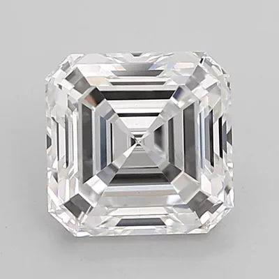 2.05ct E VS1 Rare Carat Ideal Cut Asscher Lab Grown Diamond