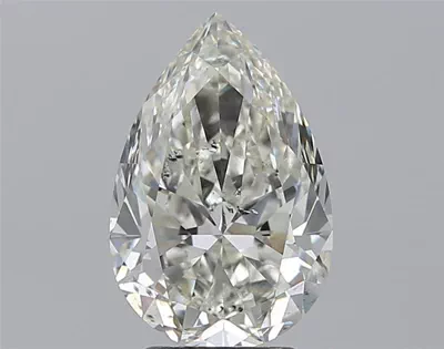3.20ct H SI2 Rare Carat Ideal Cut Pear Diamond