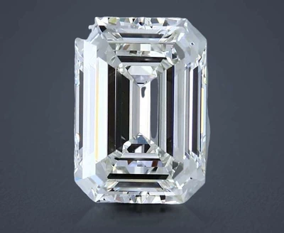 6.76ct K VVS1 Rare Carat Ideal Cut Emerald Diamond