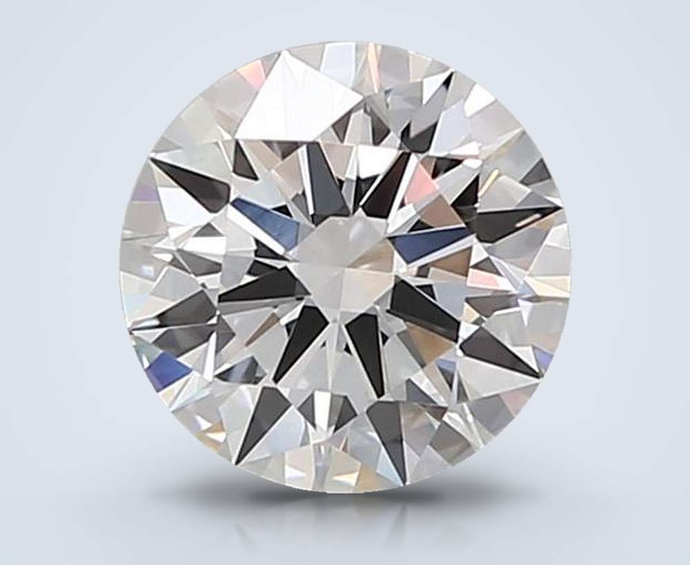1.54ct D VVS2 Rare Carat Ideal Cut Round Lab Grown Diamond