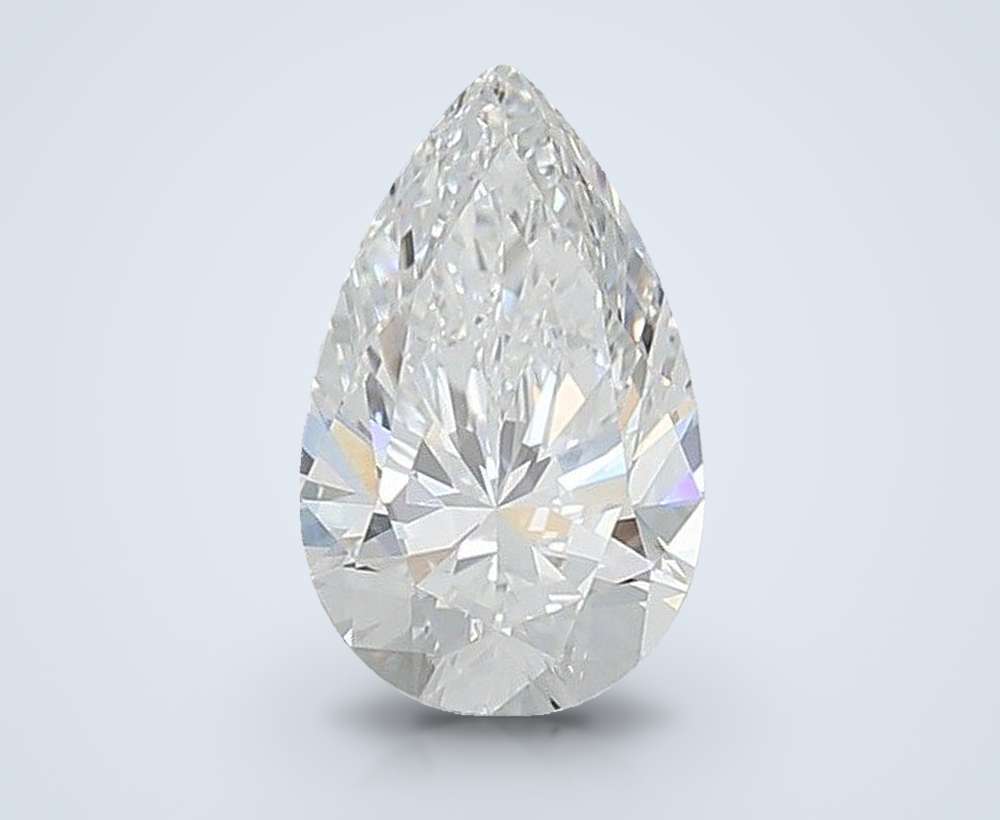 1.05ct D VVS1 Rare Carat Ideal Cut Pear Lab Grown Diamond