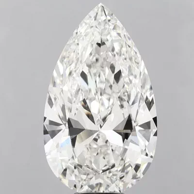 10.09ct G VVS2 Rare Carat Ideal Cut Pear Lab Grown Diamond
