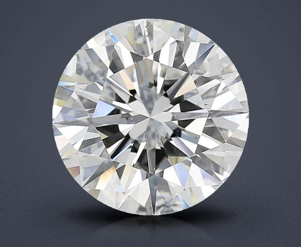 5.00ct H VS2 Rare Carat Ideal Cut Round Diamond