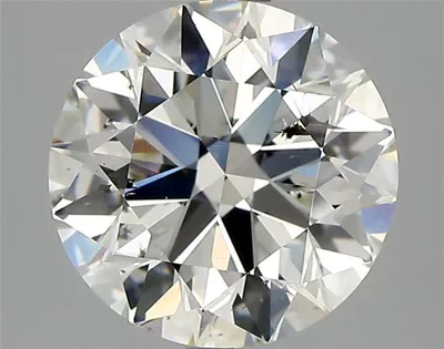 3.00ct I SI2 Rare Carat Ideal Cut Round Diamond