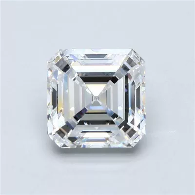 6.01ct F VVS1 Rare Carat Ideal Cut Asscher Diamond