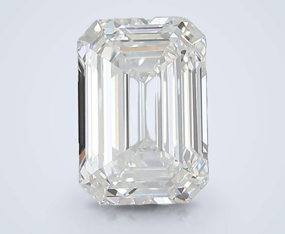 2.03ct F VS1 Rare Carat Ideal Cut Emerald Lab Grown Diamond