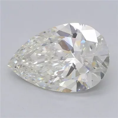 3.07ct I VVS2 Rare Carat Ideal Cut Pear Lab Grown Diamond