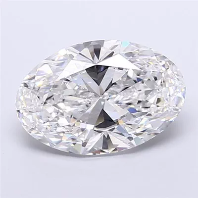 3.03ct D VS2 Rare Carat Ideal Cut Oval Lab Grown Diamond