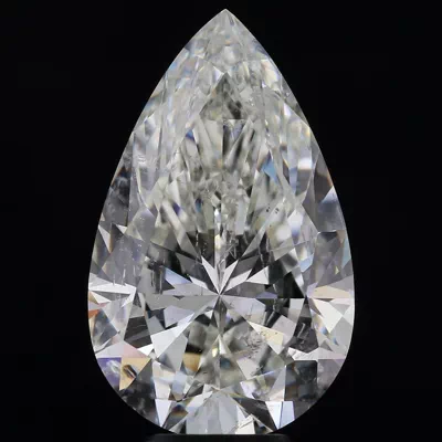 5.50ct J SI2 Rare Carat Ideal Cut Pear Diamond