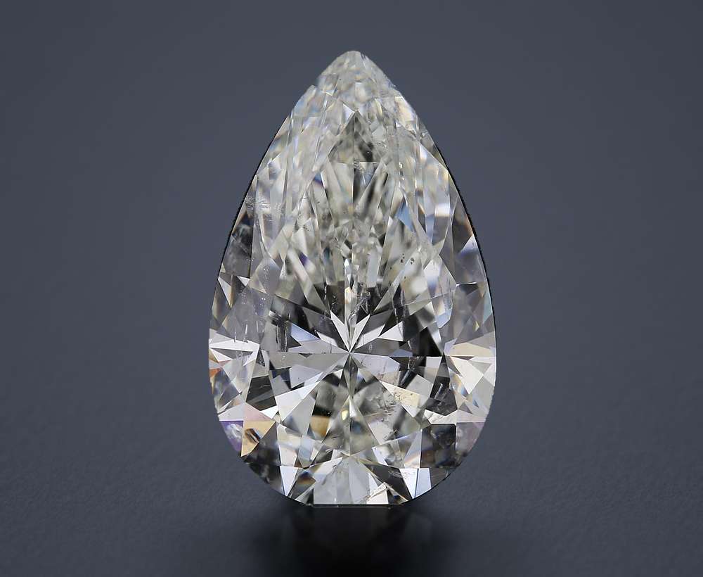 5.50ct J SI2 Rare Carat Ideal Cut Pear Diamond