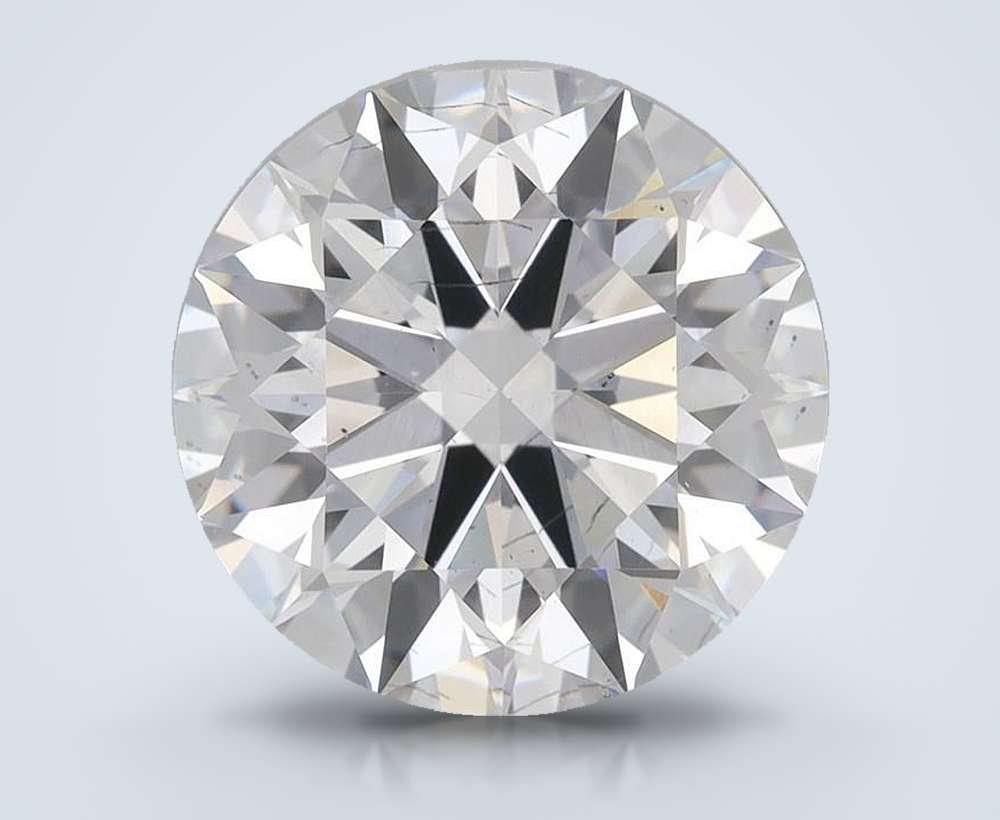 4.11ct F SI1 Rare Carat Ideal Cut Round Lab Grown Diamond