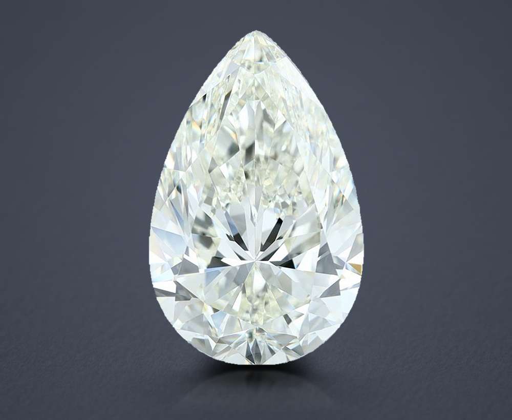 7.06ct I IF Rare Carat Ideal Cut Pear Diamond