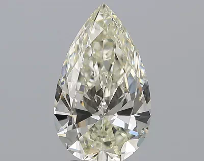 3.01ct K SI1 Rare Carat Ideal Cut Pear Diamond