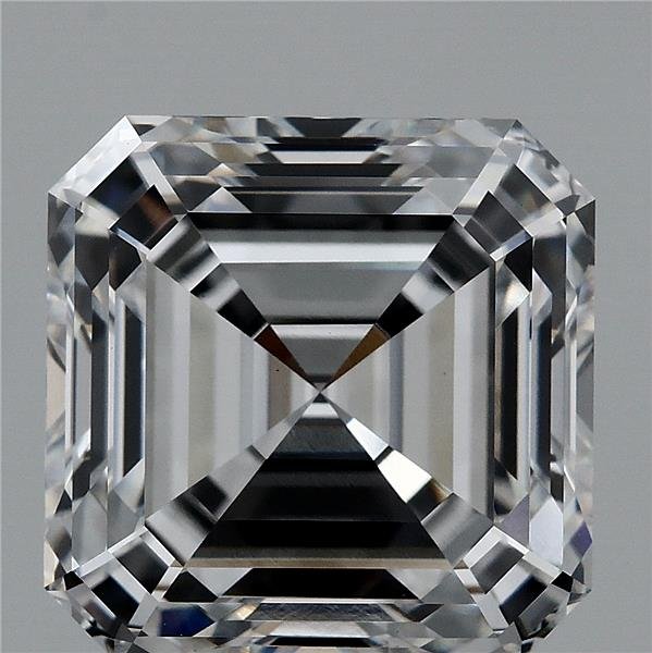 5.63ct E VVS2 Rare Carat Ideal Cut Asscher Lab Grown Diamond