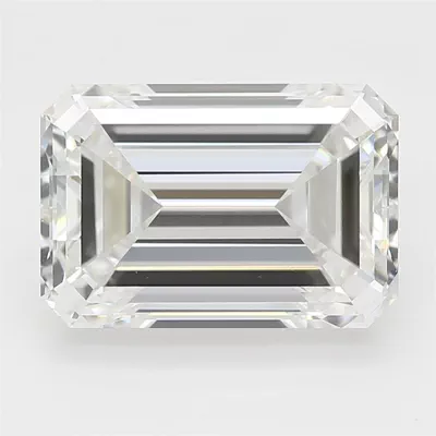 3.08ct H VS1 Rare Carat Ideal Cut Emerald Lab Grown Diamond