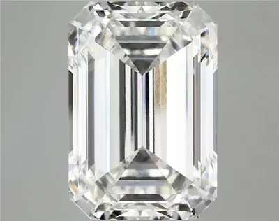10.54ct G VVS2 Excellent Cut Emerald Lab Grown Diamond