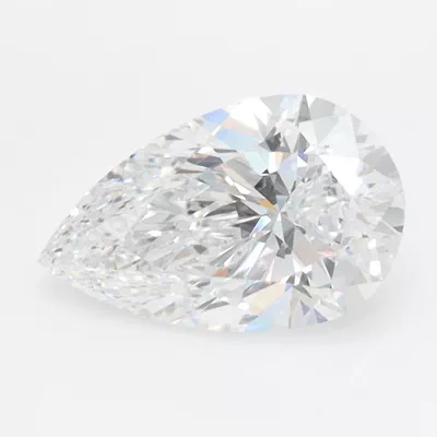1.41ct D VVS2 Rare Carat Ideal Cut Pear Lab Grown Diamond