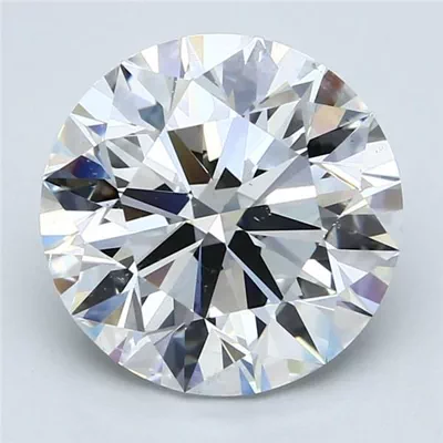 6.01ct E SI1 Rare Carat Ideal Cut Round Diamond