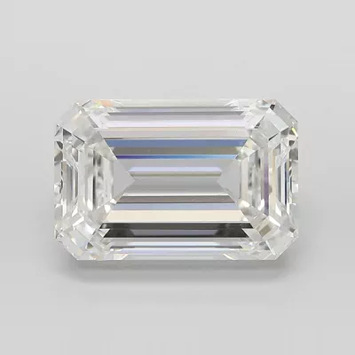 7.13ct F VS1 Rare Carat Ideal Cut Emerald Lab Grown Diamond