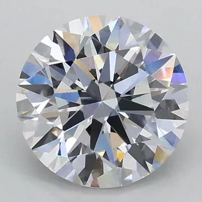 1.24ct D VS2 Rare Carat Ideal Cut Round Lab Grown Diamond