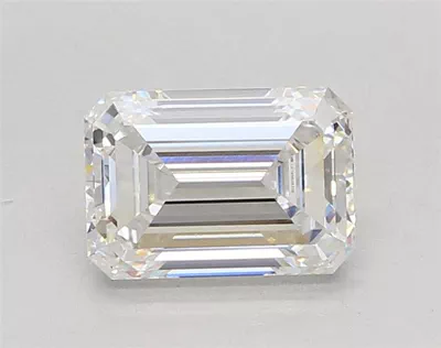 2.05ct E VVS2 Rare Carat Ideal Cut Emerald Lab Grown Diamond