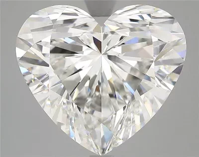 7.56ct F VVS2 Rare Carat Ideal Cut Heart Lab Grown Diamond