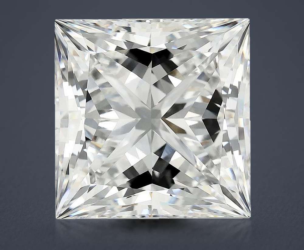 10.75ct F VVS2 Rare Carat Ideal Cut Princess Lab Grown Diamond