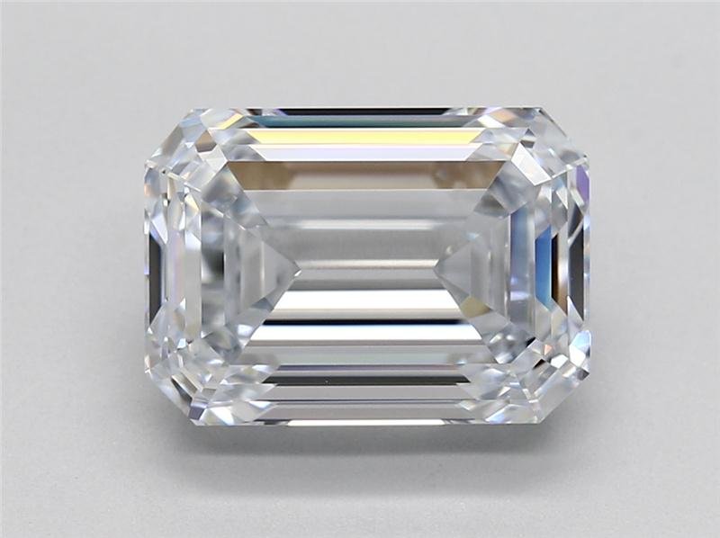 5.24ct F VS1 Rare Carat Ideal Cut Emerald Lab Grown Diamond