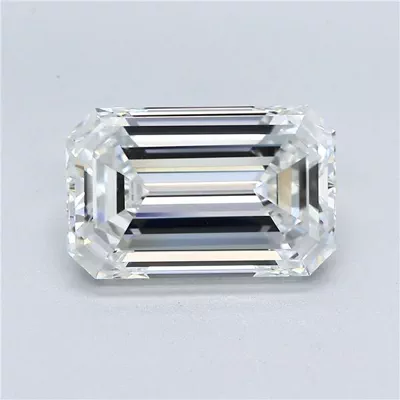 5.05ct E VS1 Rare Carat Ideal Cut Emerald Diamond