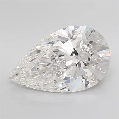 5.23ct F VVS2 Rare Carat Ideal Cut Pear Lab Grown Diamond
