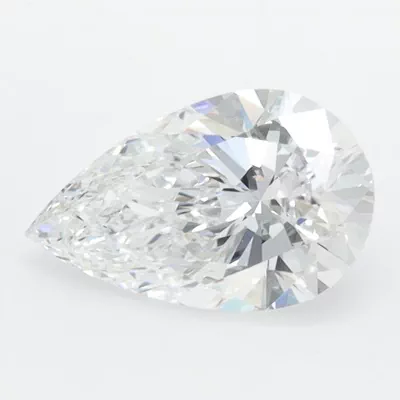 1.09ct D VVS1 Rare Carat Ideal Cut Pear Lab Grown Diamond