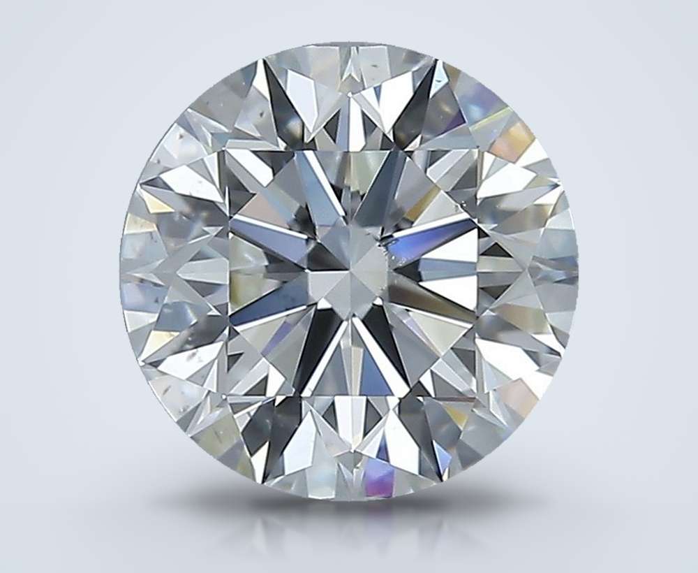 2.12ct E SI1 Rare Carat Ideal Cut Round Diamond