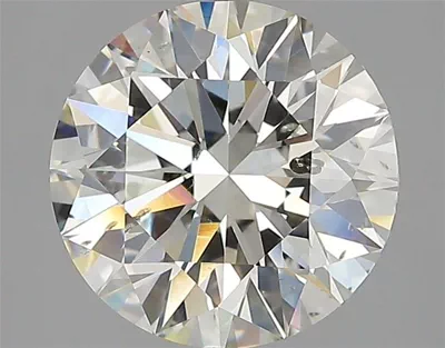 3.11ct J SI2 Rare Carat Ideal Cut Round Diamond