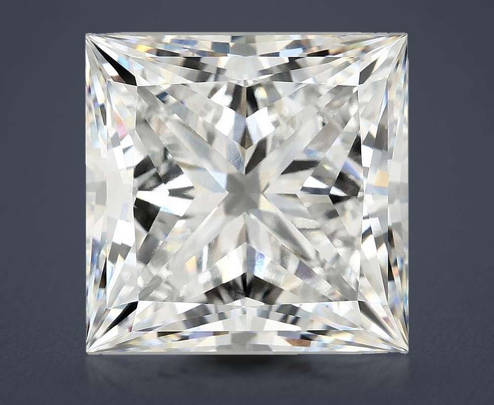 12.62ct E VVS2 Rare Carat Ideal Cut Princess Lab Grown Diamond