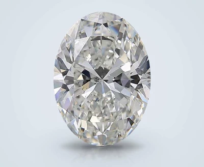 7.12ct G SI2 Rare Carat Ideal Cut Oval Diamond