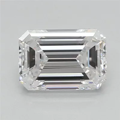 1.81ct F VVS2 Rare Carat Ideal Cut Emerald Lab Grown Diamond