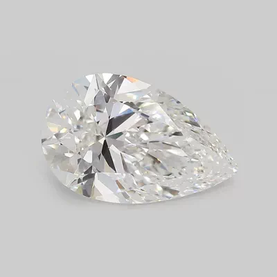 4.09ct E VVS2 Rare Carat Ideal Cut Pear Lab Grown Diamond