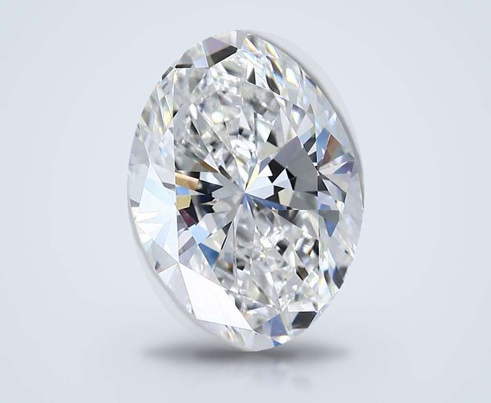 6.00ct F VS1 Rare Carat Ideal Cut Oval Diamond