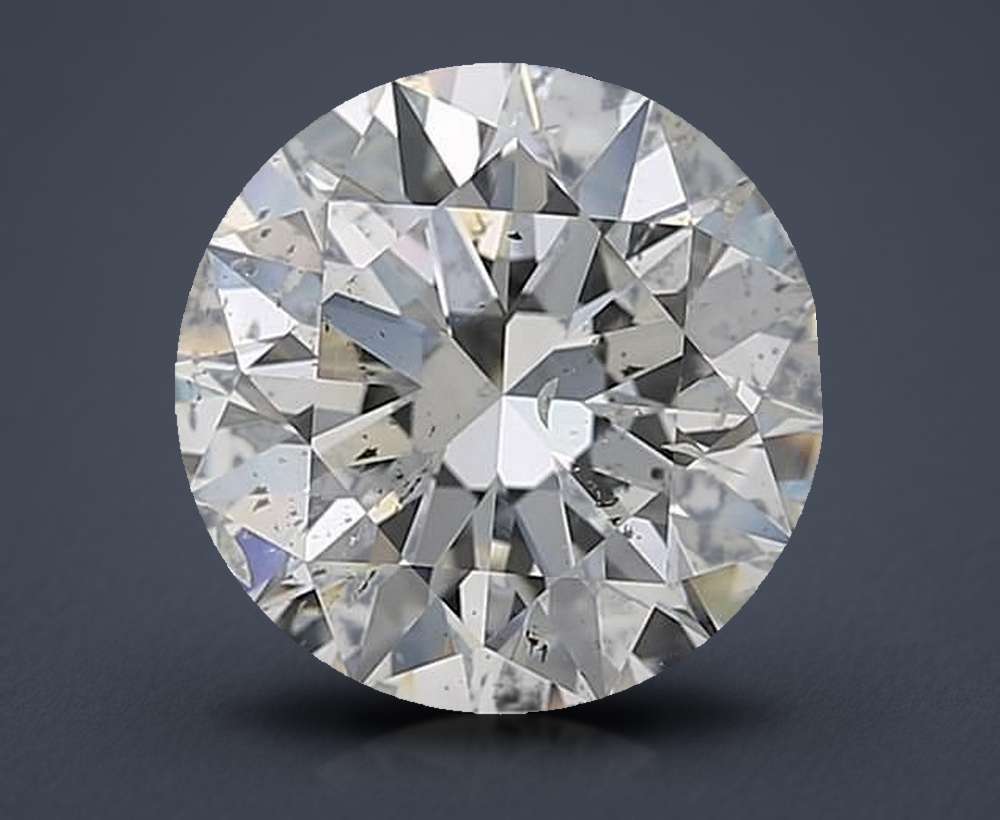 3.80ct G SI2 Rare Carat Ideal Cut Round Diamond