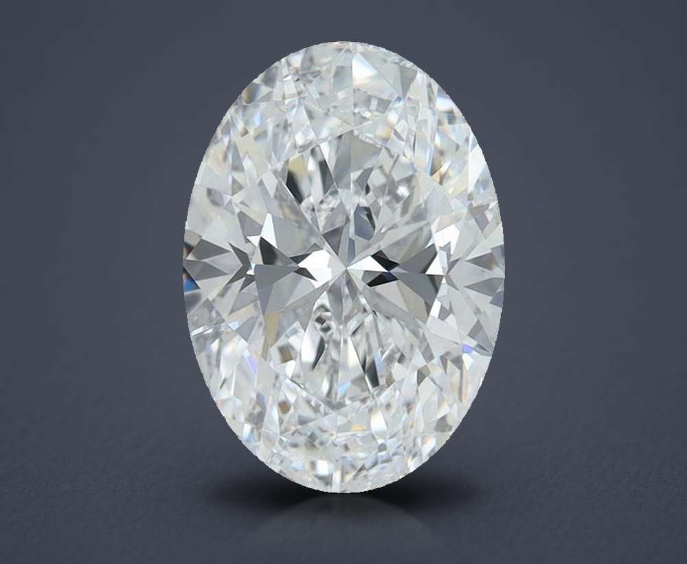 1.58ct E VS2 Rare Carat Ideal Cut Oval Lab Grown Diamond